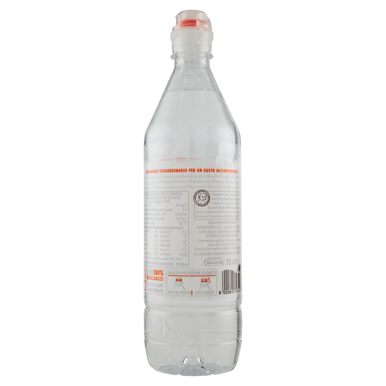 Acqua Panna Acqua Oligominerale Naturale 75cl