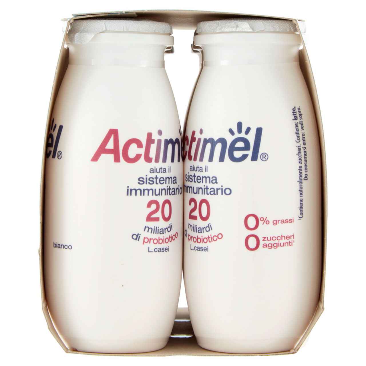 Actimel bianco 0% grassi 6 x 100 g