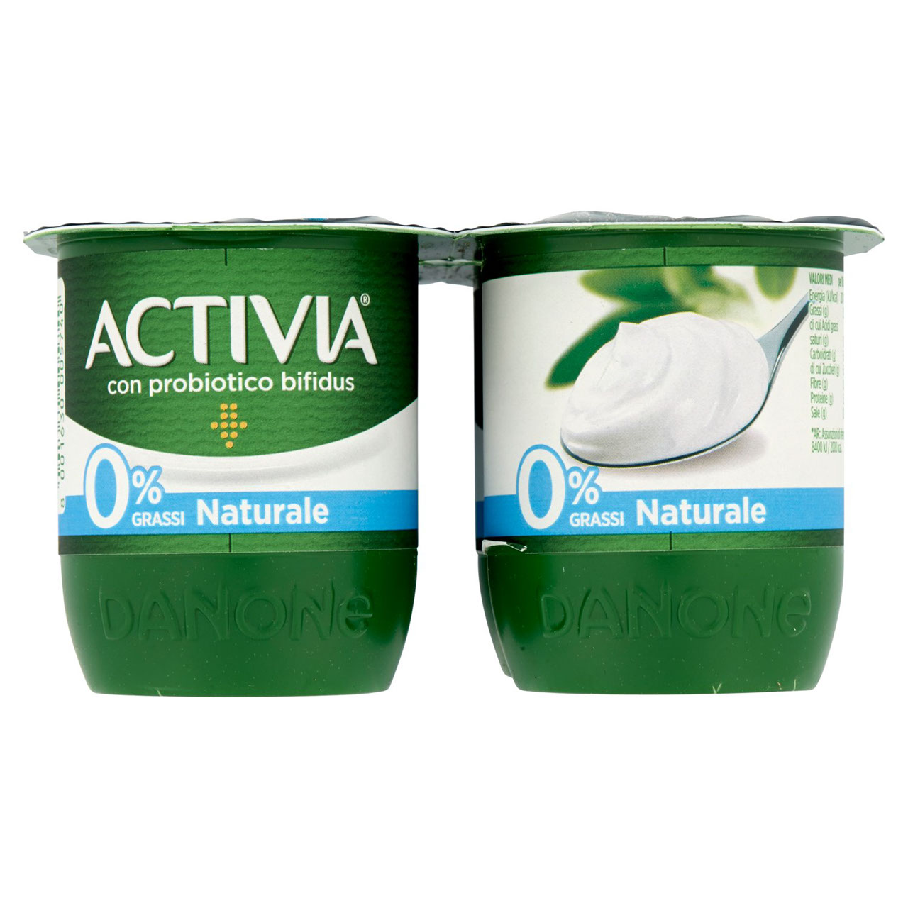 Activia 0% Grassi Naturale 4 x 125 g