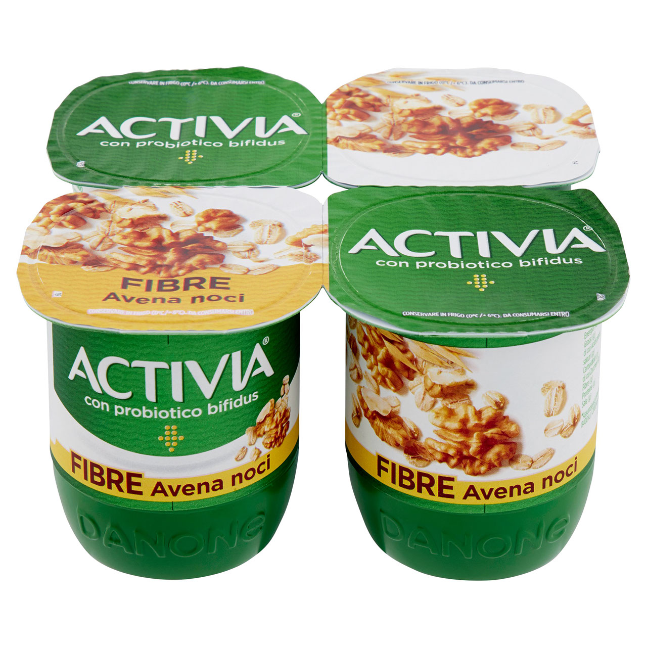 Activia Fibre Avena noci 4 x 125 g