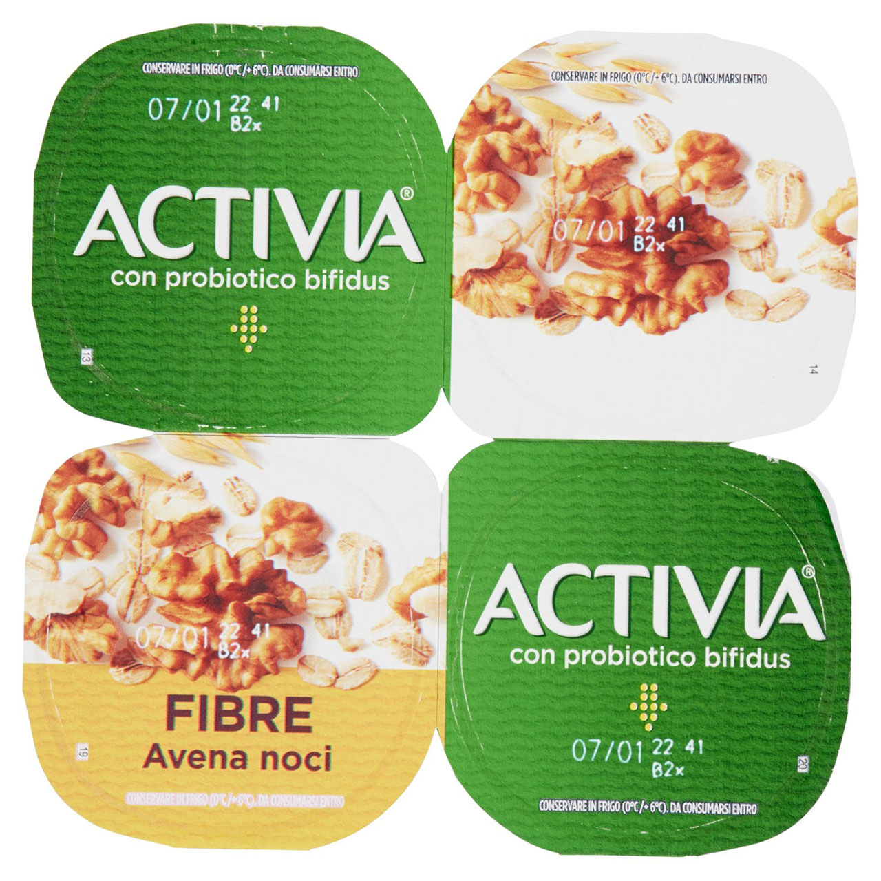 Activia Fibre Avena noci 4 x 125 g