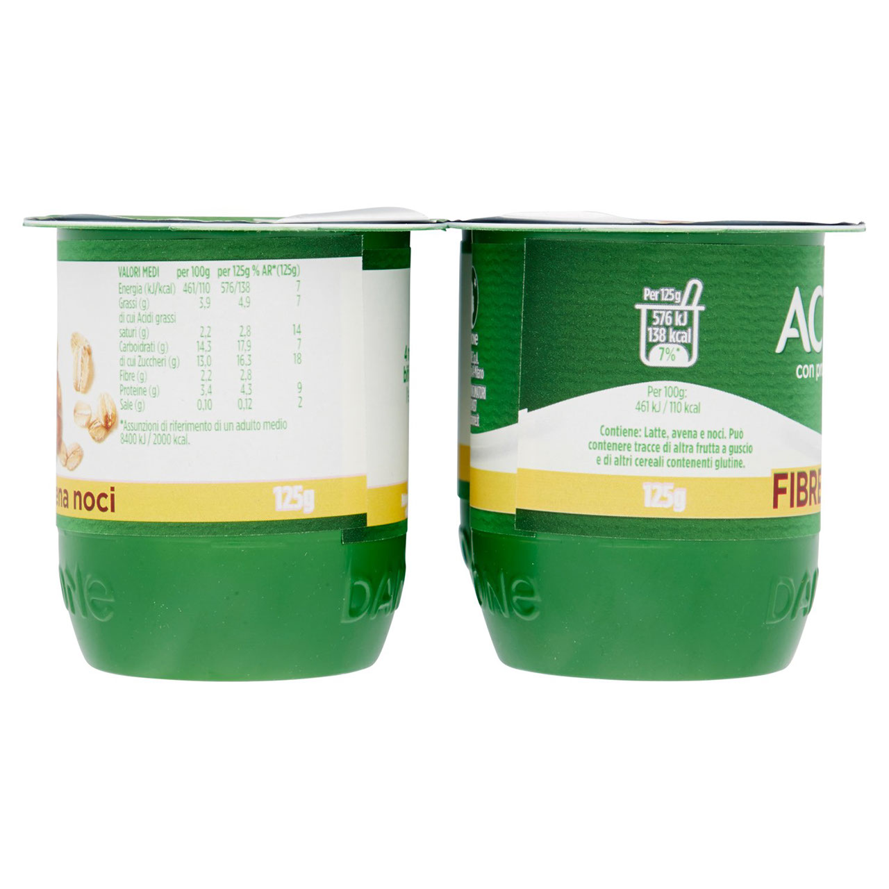 Activia Fibre Avena noci 4 x 125 g