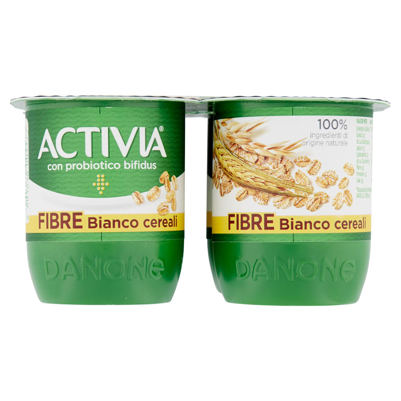 Activia Fibre Bianco cereali 4 x 125 g