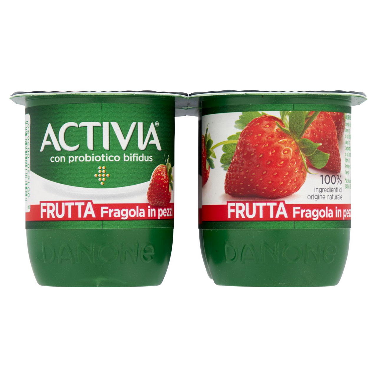 Activia Frutta Fragola in pezzi 4 x 125 g