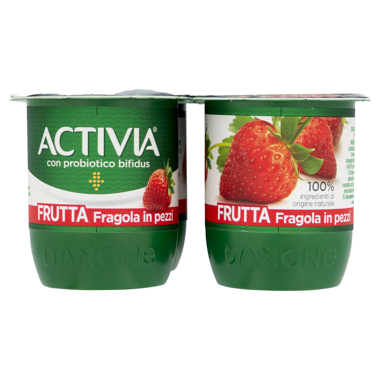 Activia Frutta Fragola in pezzi 4 x 125 g