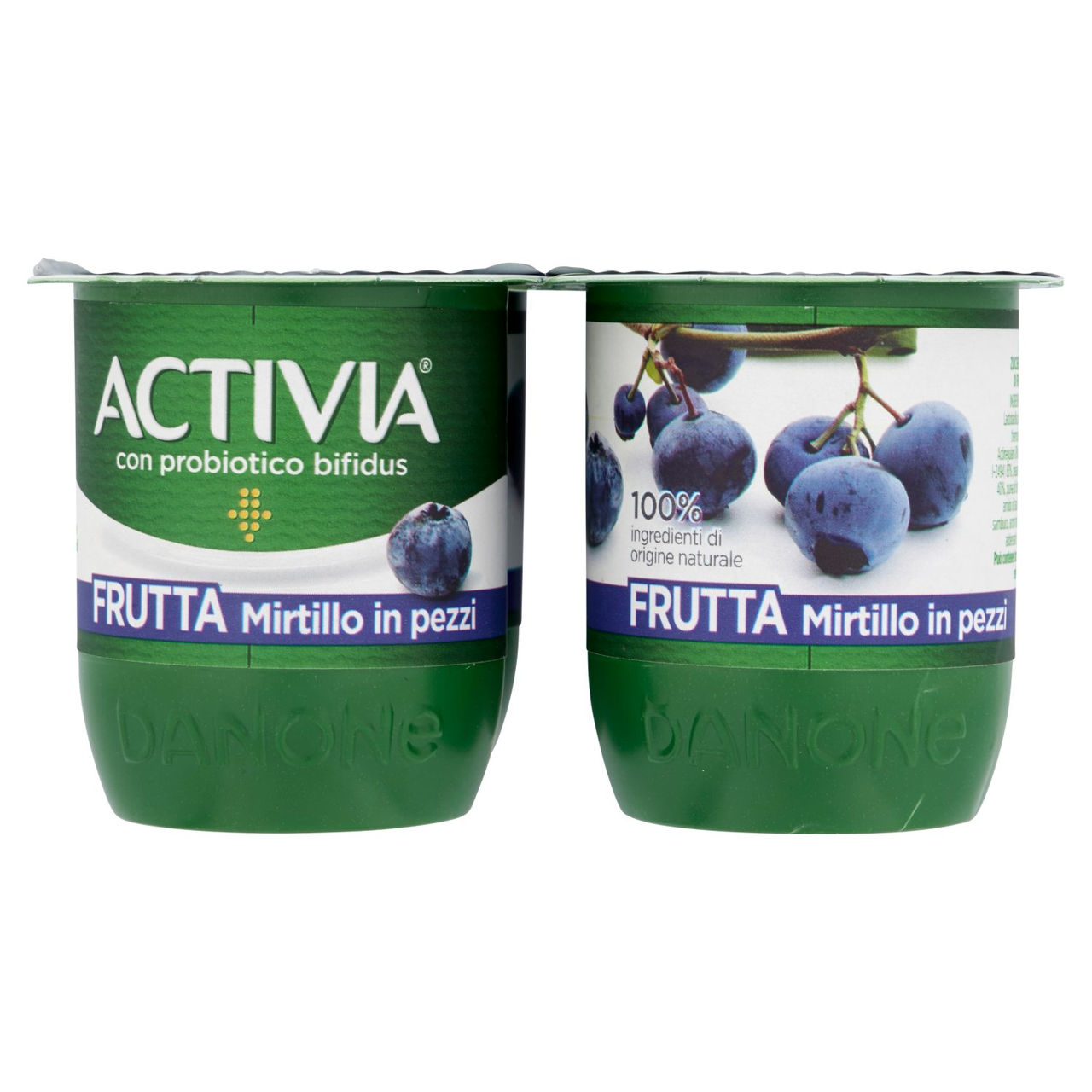 Activia Frutta Mirtillo in pezzi 4 x 125 g