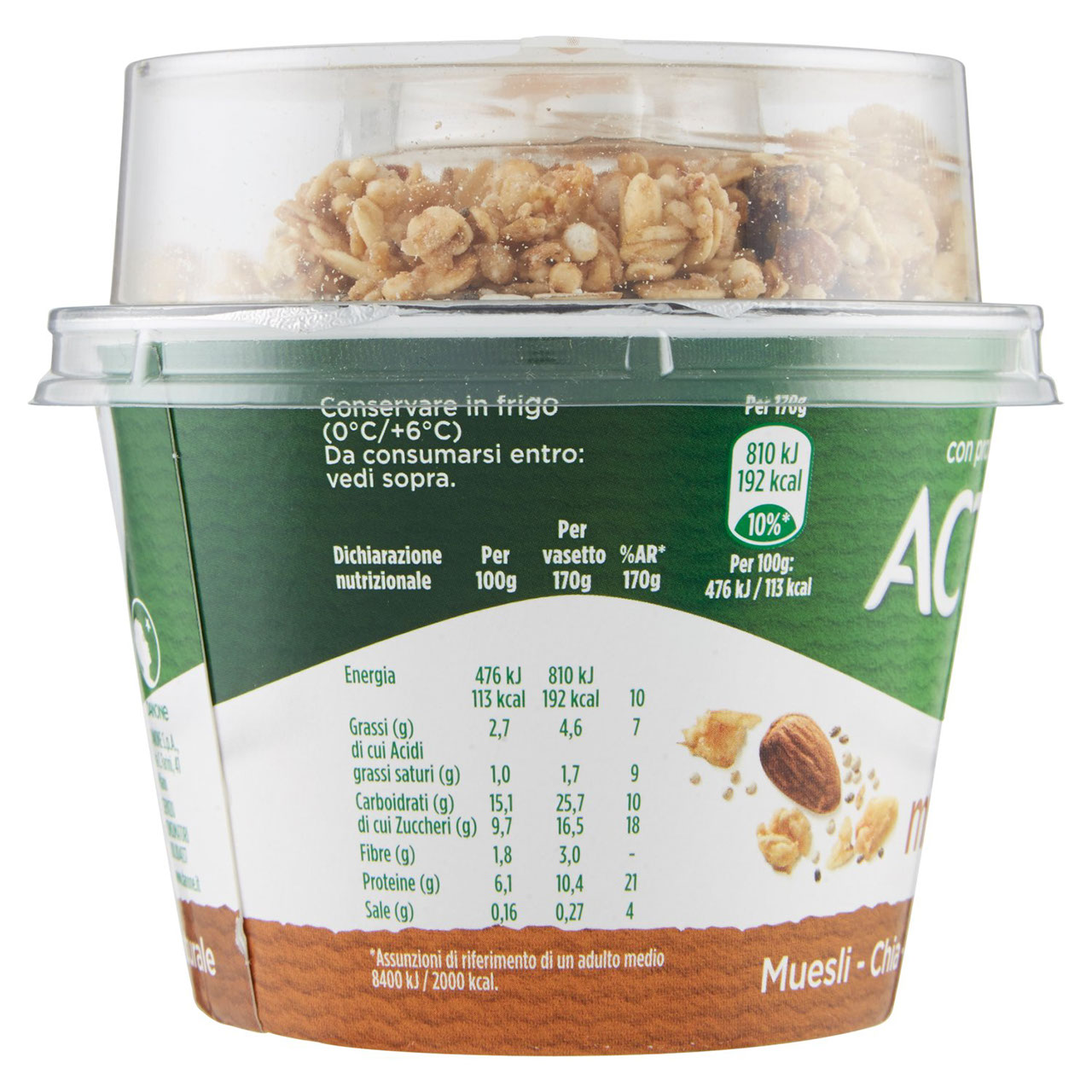 Activia mix&go Muesli - Chia - Quinoa - Mandorle 170 g