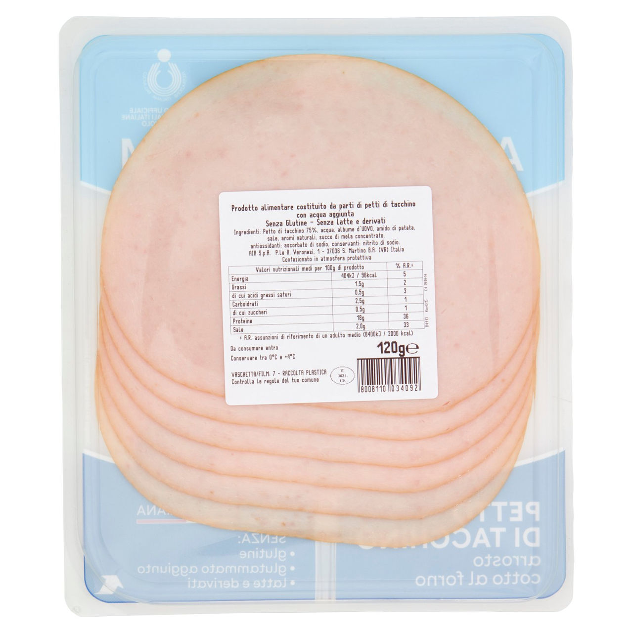 Aia aeQuilibrium Petto di Tacchino 120 g