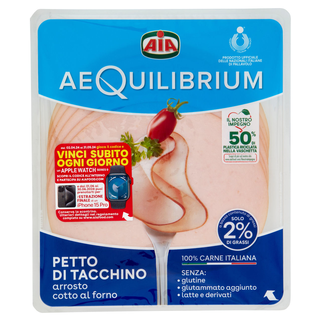 Aia aeQuilibrium Petto di Tacchino arrosto cotto al forno 120 g