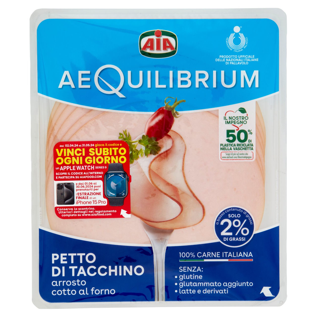 Aia aeQuilibrium Petto di Tacchino arrosto cotto al forno 120 g