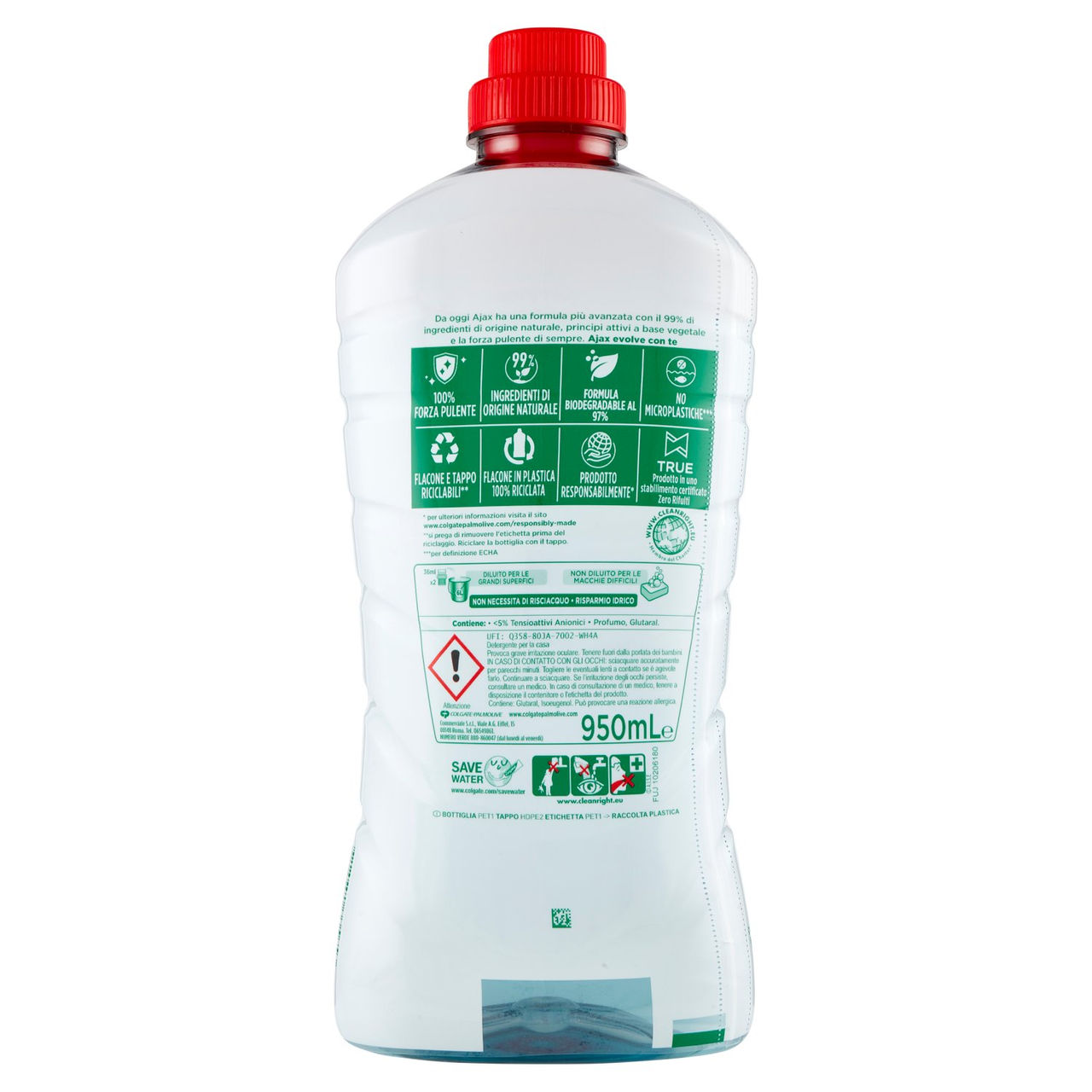 Ajax detersivo pavimenti Classico igiene e freschezza 950 ml