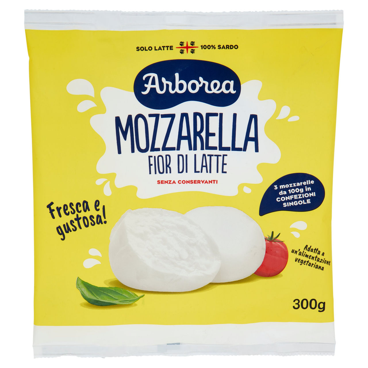 Arborea Mozzarella Fior di Latte 3 x 100 g