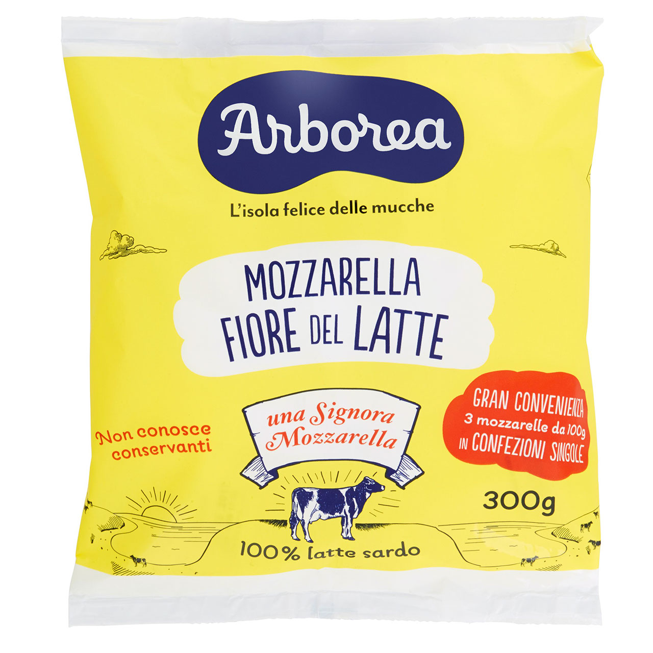 Arborea Mozzarella Fiore del Latte 3 x 100 g