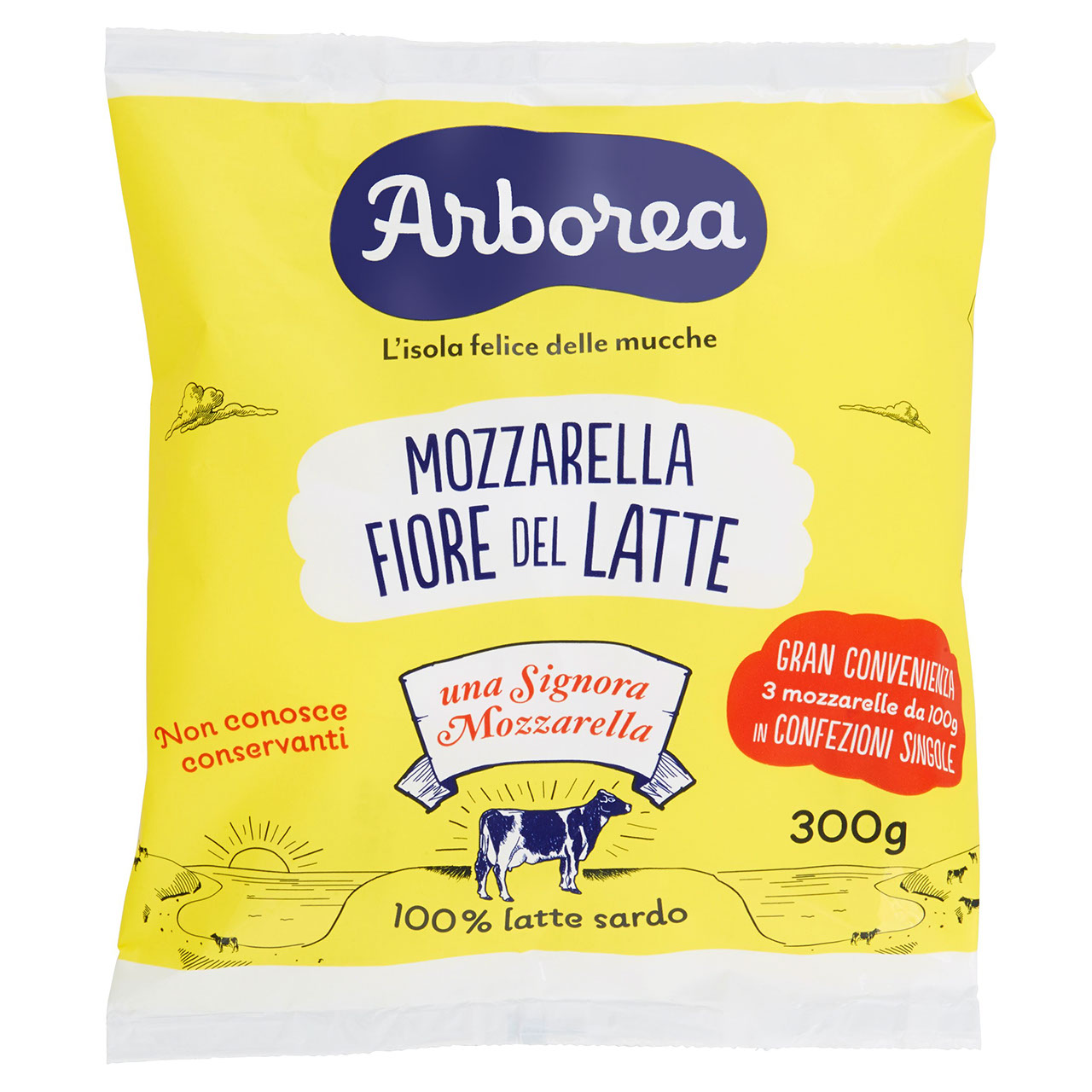 Arborea Mozzarella Fiore del Latte 3 x 100 g