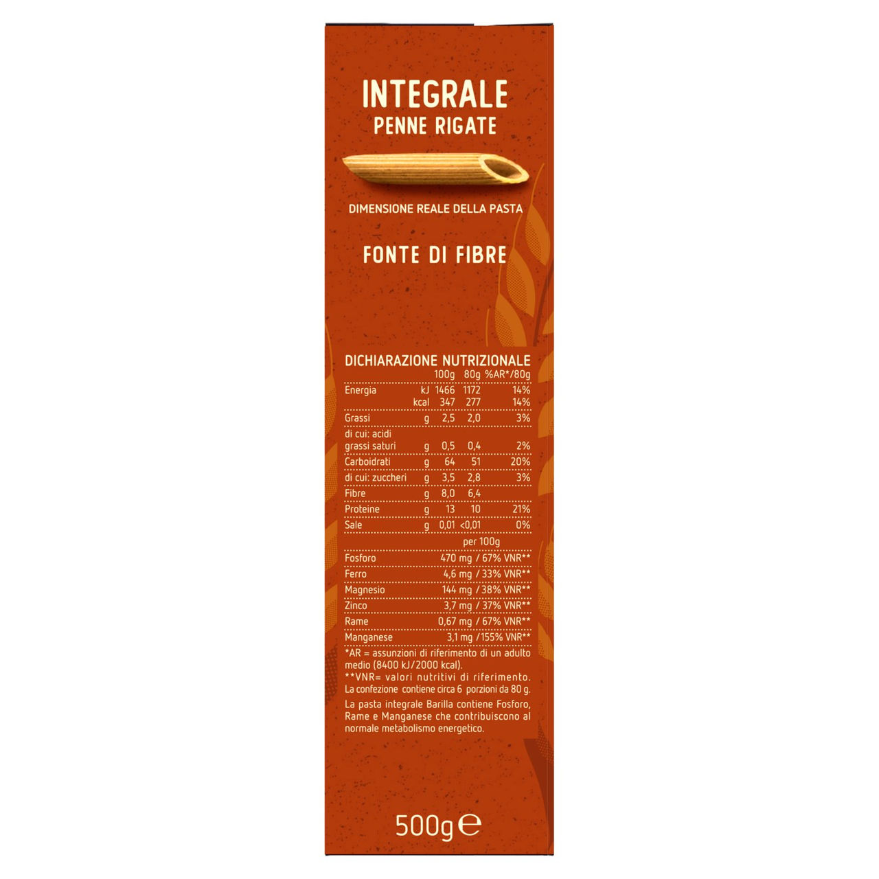 Barilla Integrale Penne Rigate 500 g