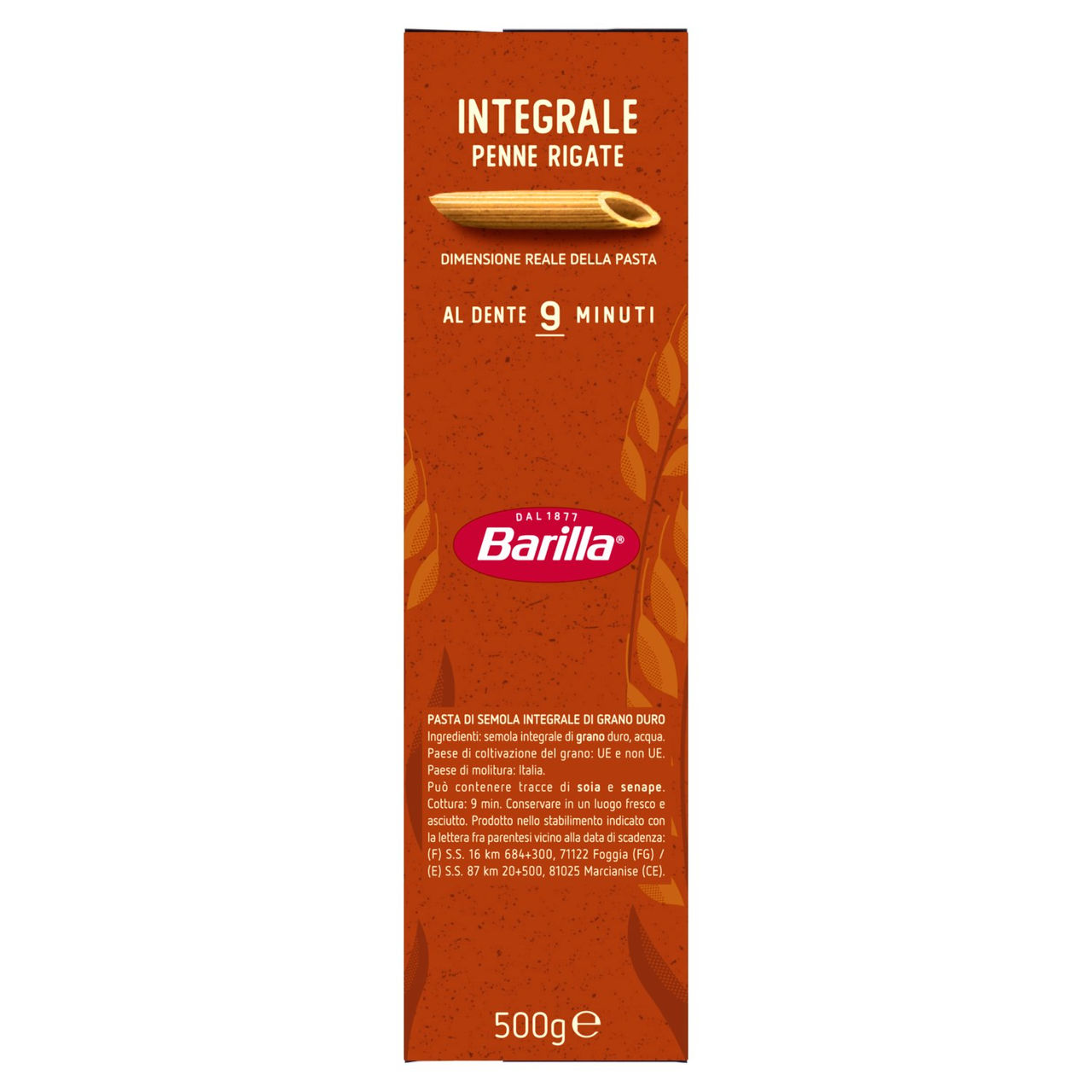 Barilla Integrale Penne Rigate 500 g