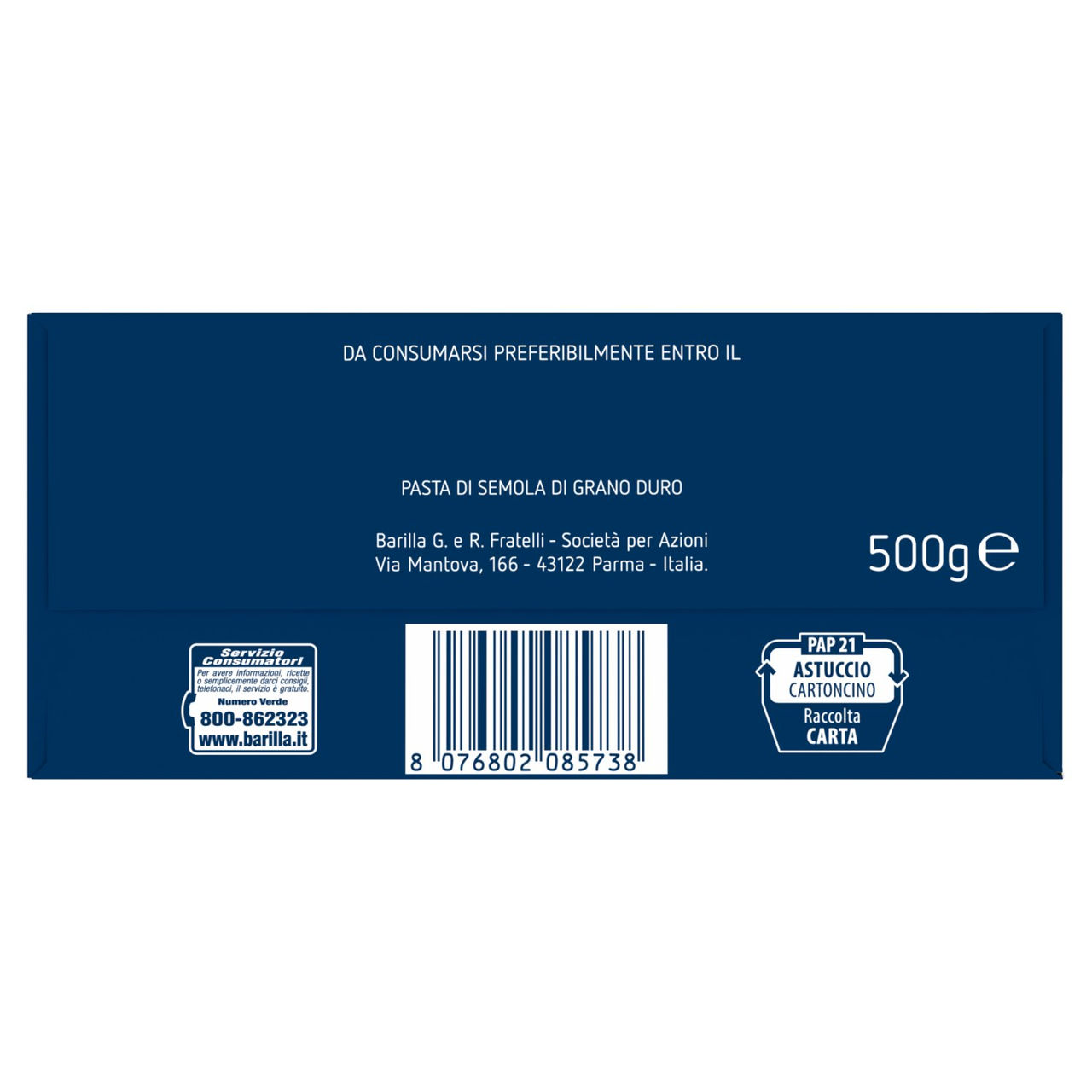 Barilla Pasta Penne Rigate n.73 500g