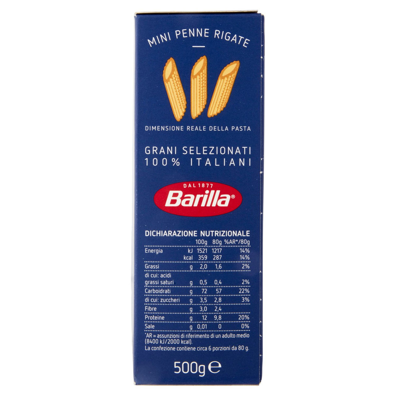 Barilla Piccolini Grano Italiano Mini Penne Rigate