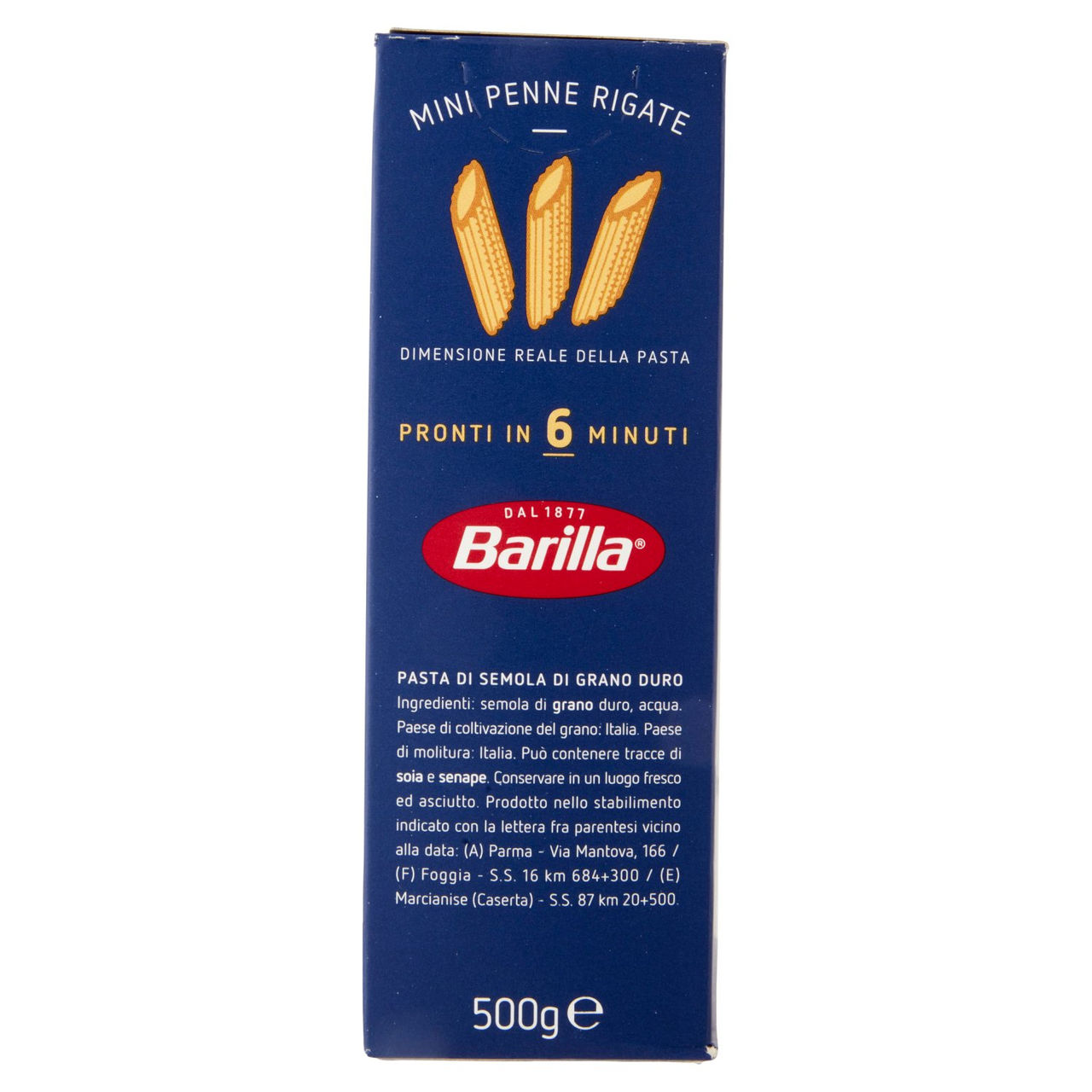 Barilla Piccolini Grano Italiano Mini Penne Rigate