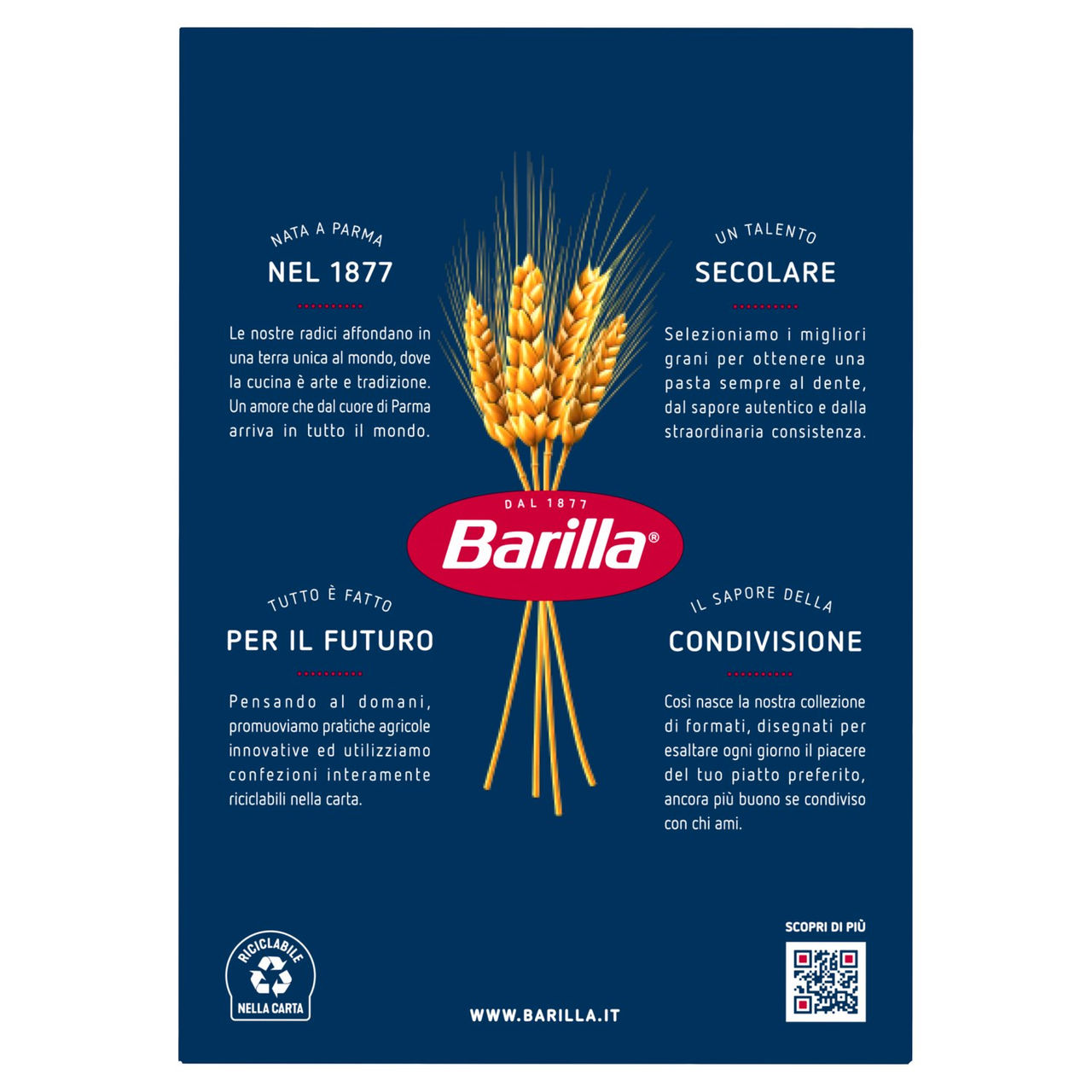 Barilla Pasta Rigatoni n.89 500g
