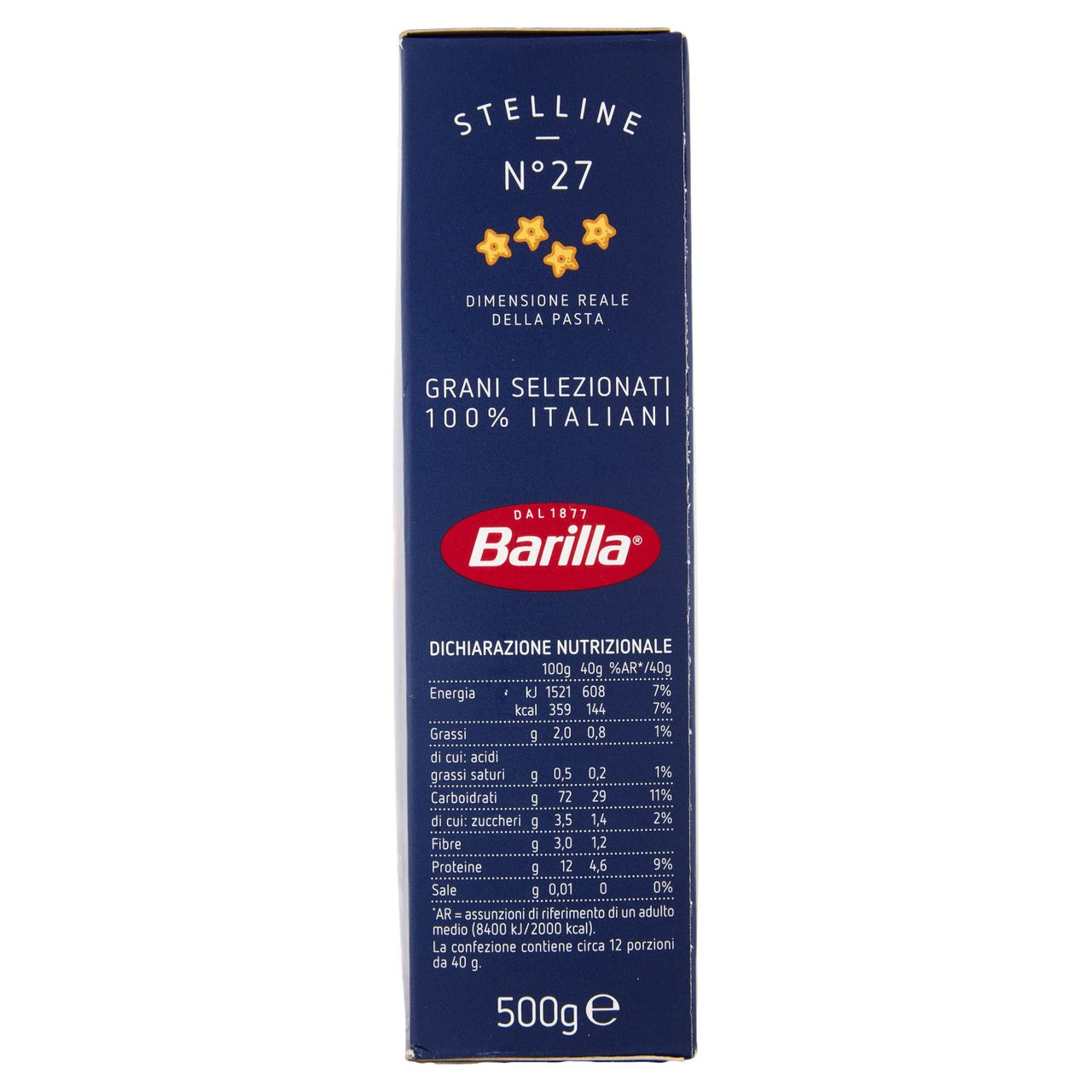 Barilla Stelline n.27 500g in vendita online