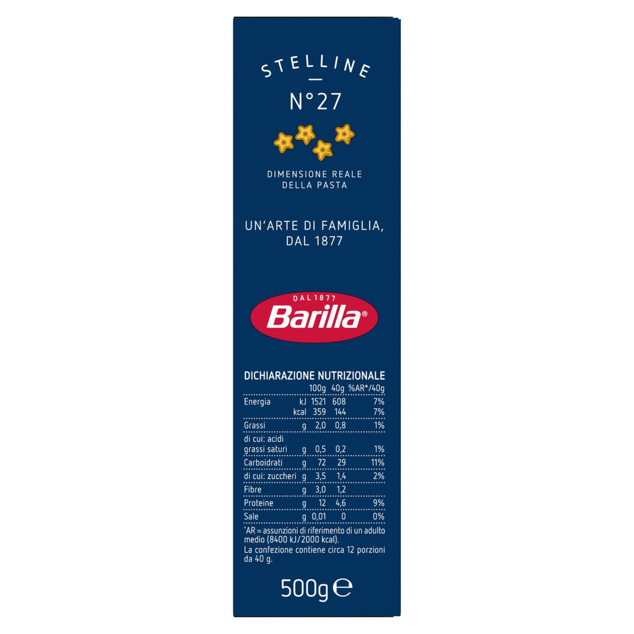 Barilla Stelline n.27 500g in vendita online