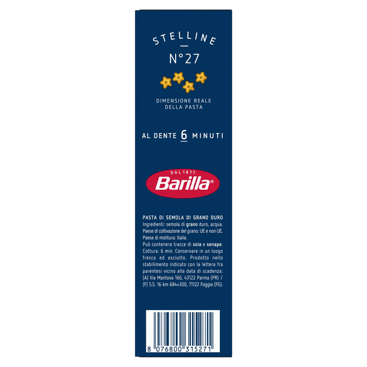 Barilla Stelline n.27 500g in vendita online