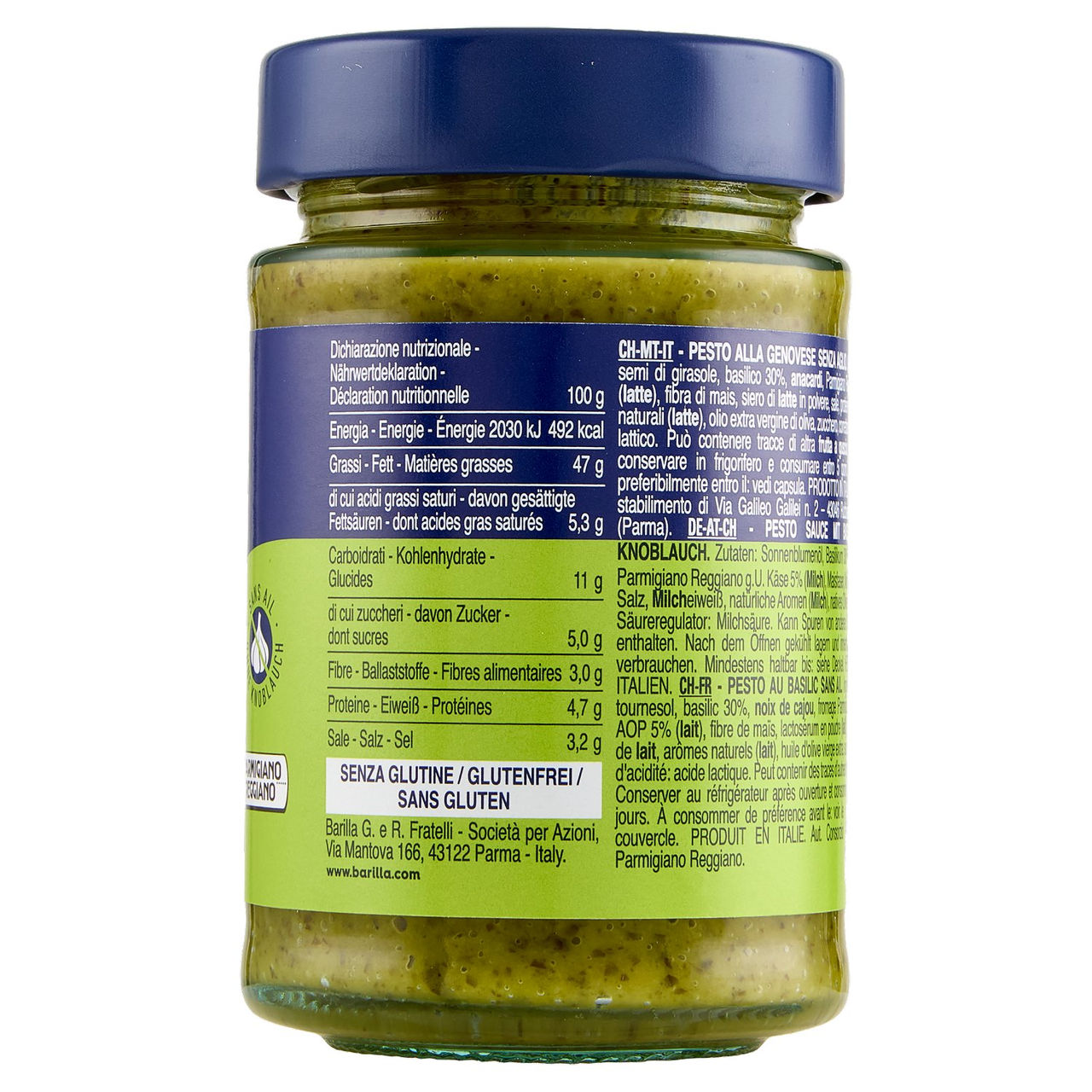 Barilla Pesto alla Genovese Senza Aglio 190 g