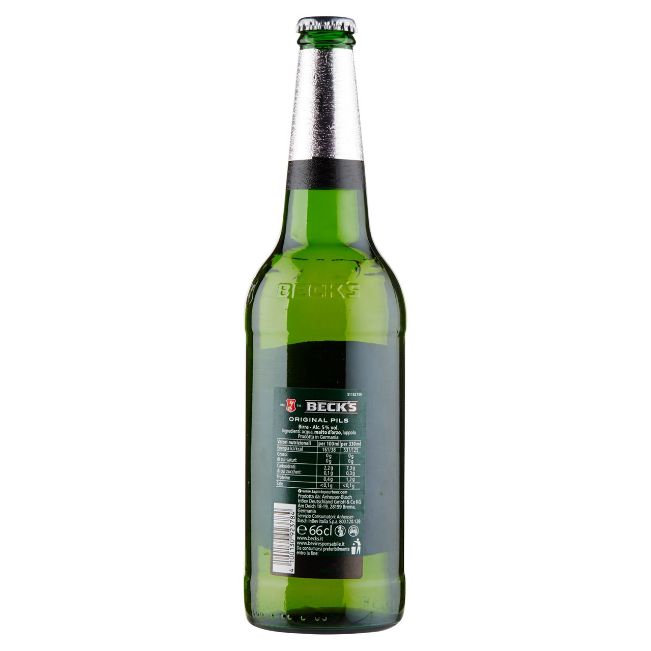 BECK'S Birra pilsner tedesca bottiglia 66cl