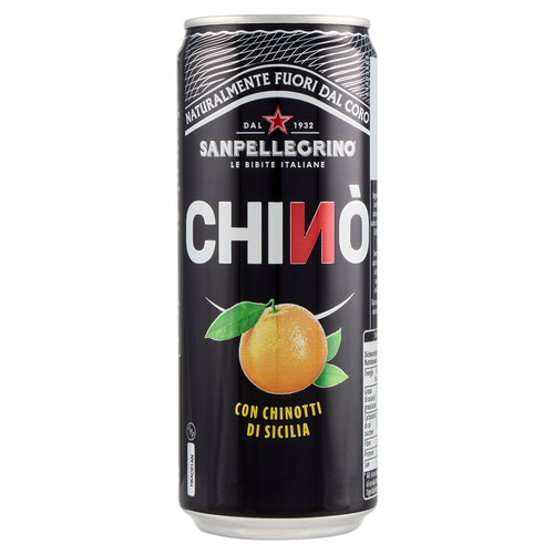 BIBITE SANPELLEGRINO, Bevanda Gassata, Chinò, Lattina - 330ml