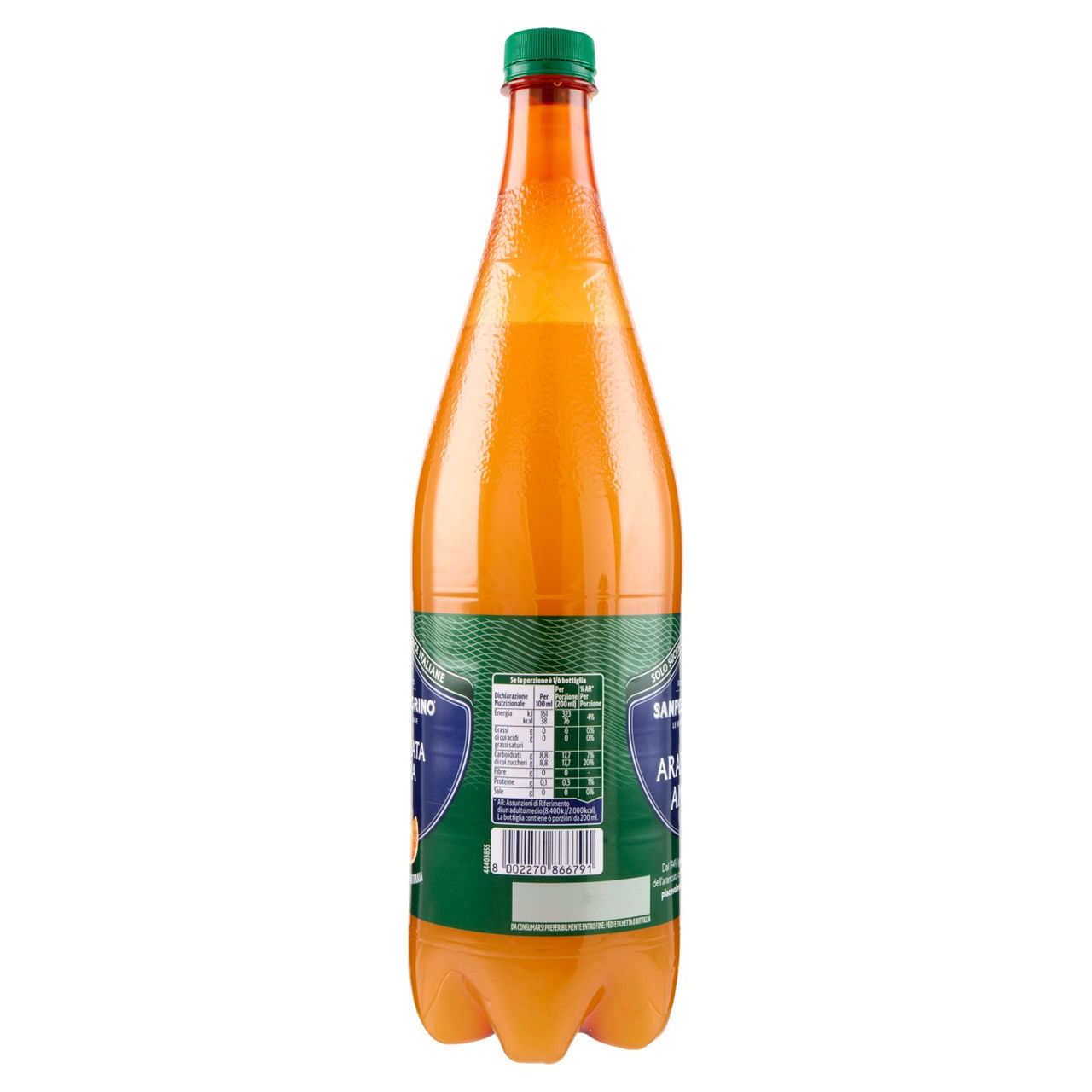 BIBITE SANPELLEGRINO, Bevande Gassate, Naturali, Aranciata Amara, Pet 120cl