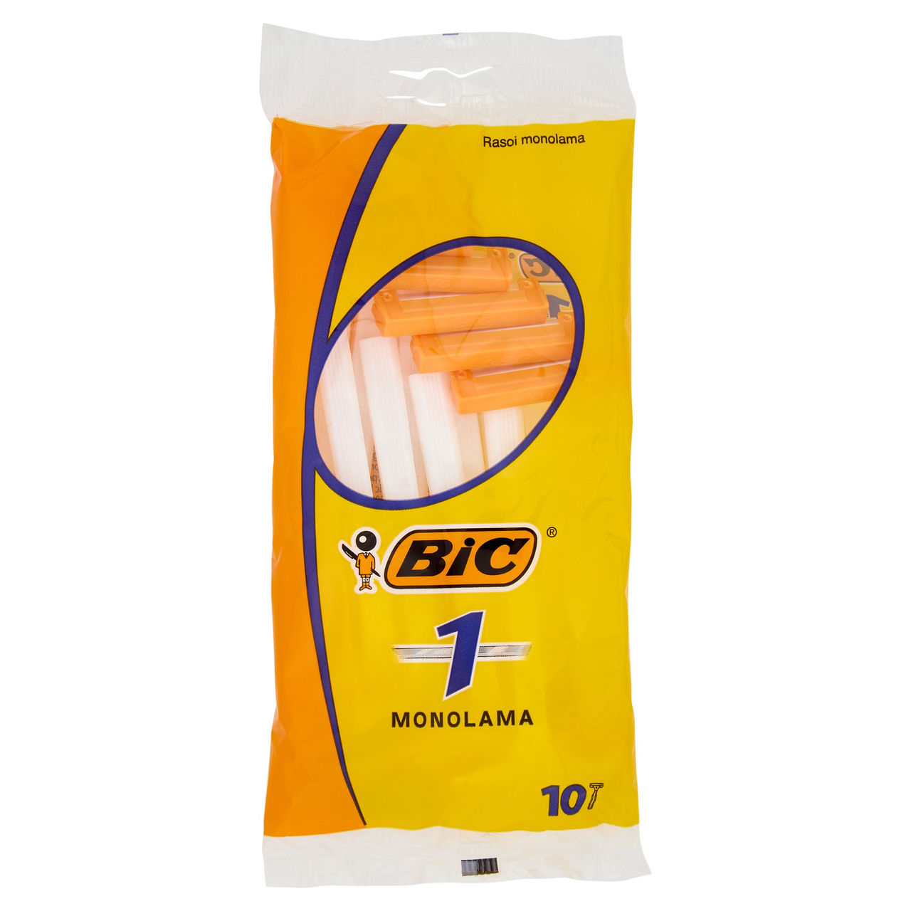 Bic 1 Rasoi Uomo Usa e Getta, 10 pezzi