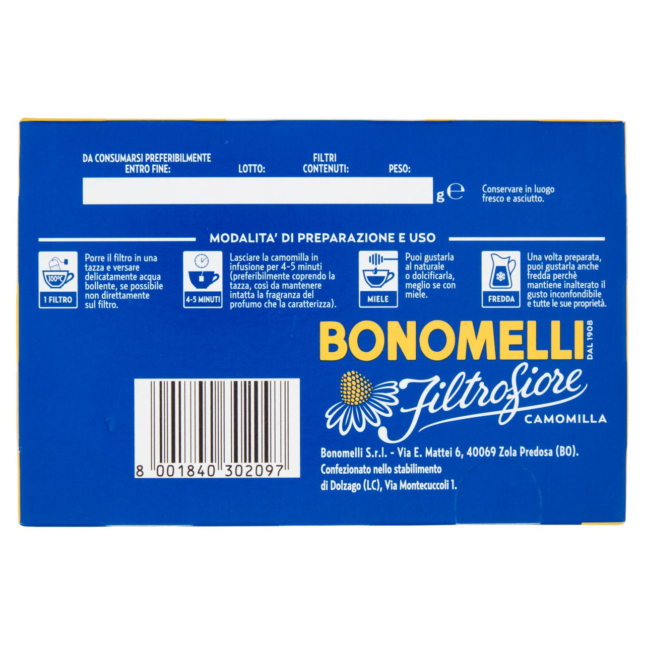 Bonomelli Filtrofiore Camomilla 14 filtri 28 g