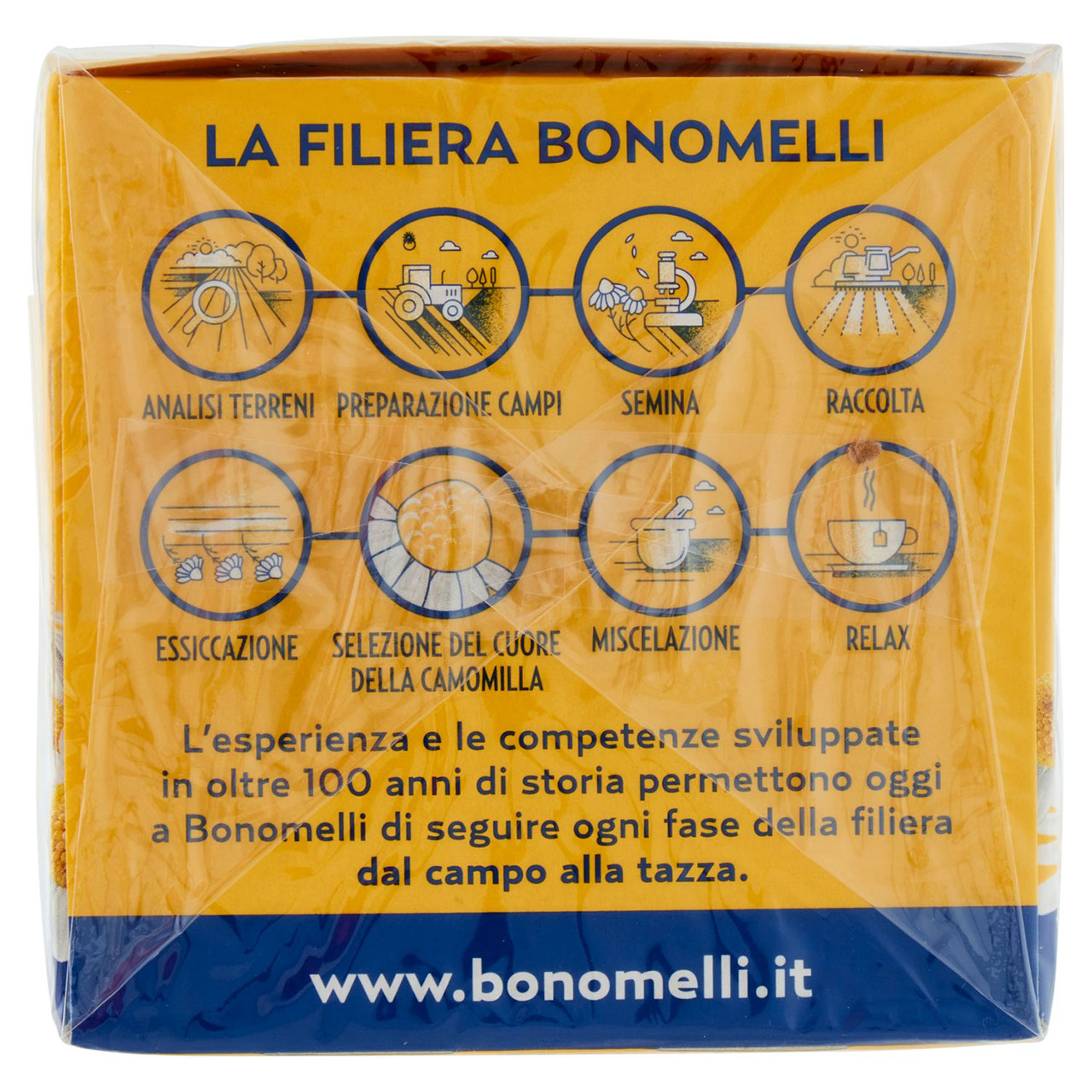 Bonomelli Notti calme Camomilla Setacciata 18 Filtri 27 g