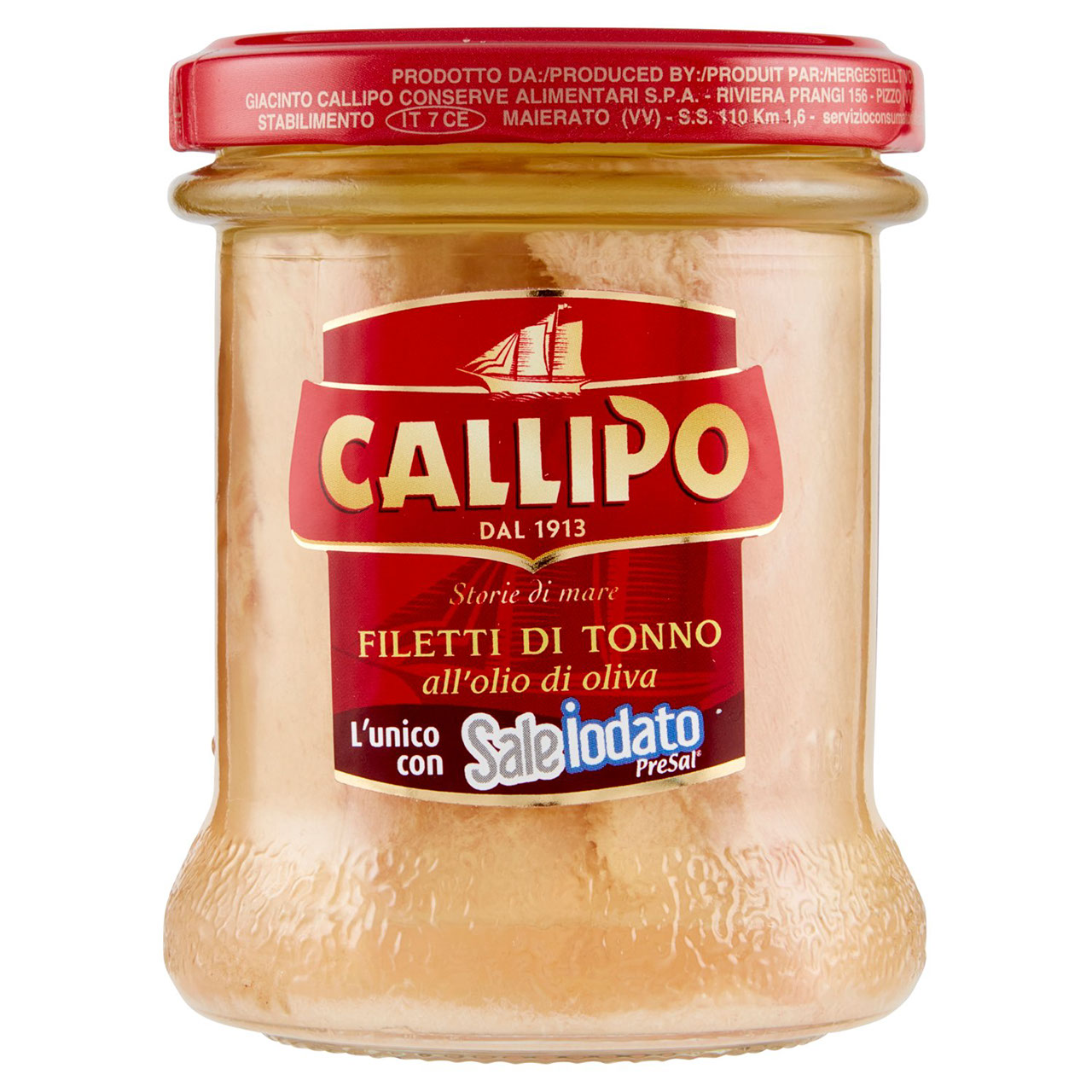 Callipo Filetti di Tonno all'olio di oliva 174 g