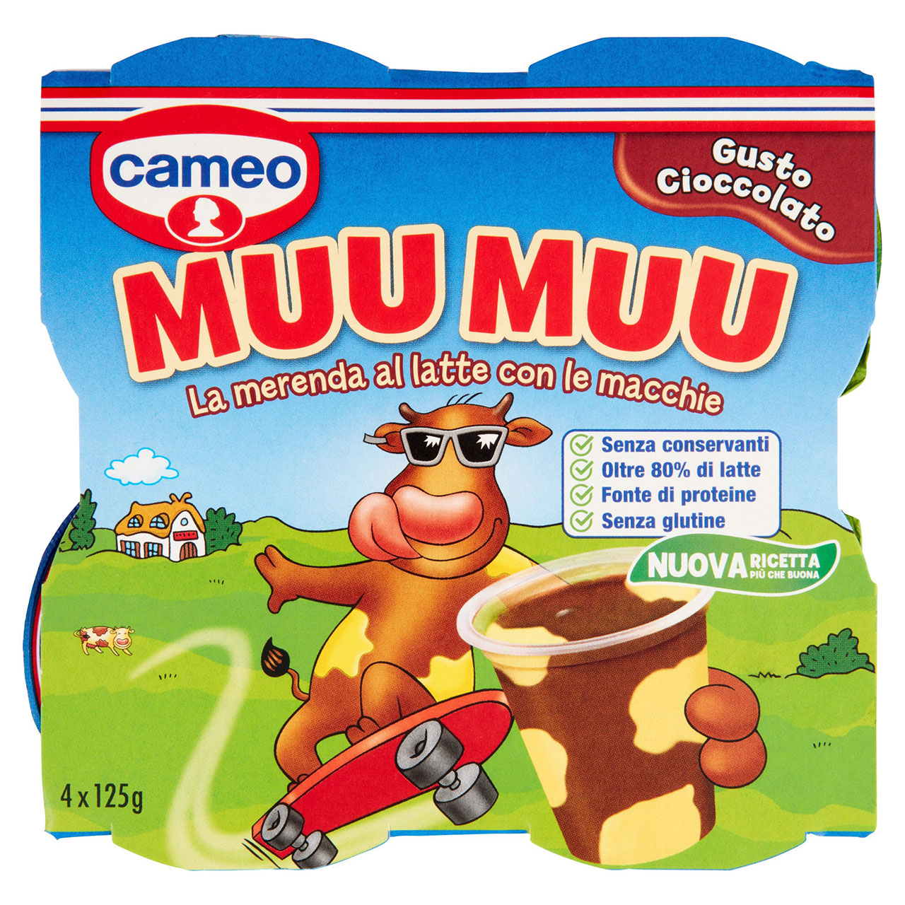 cameo Muu Muu Gusto Cioccolato 4 x 125 g