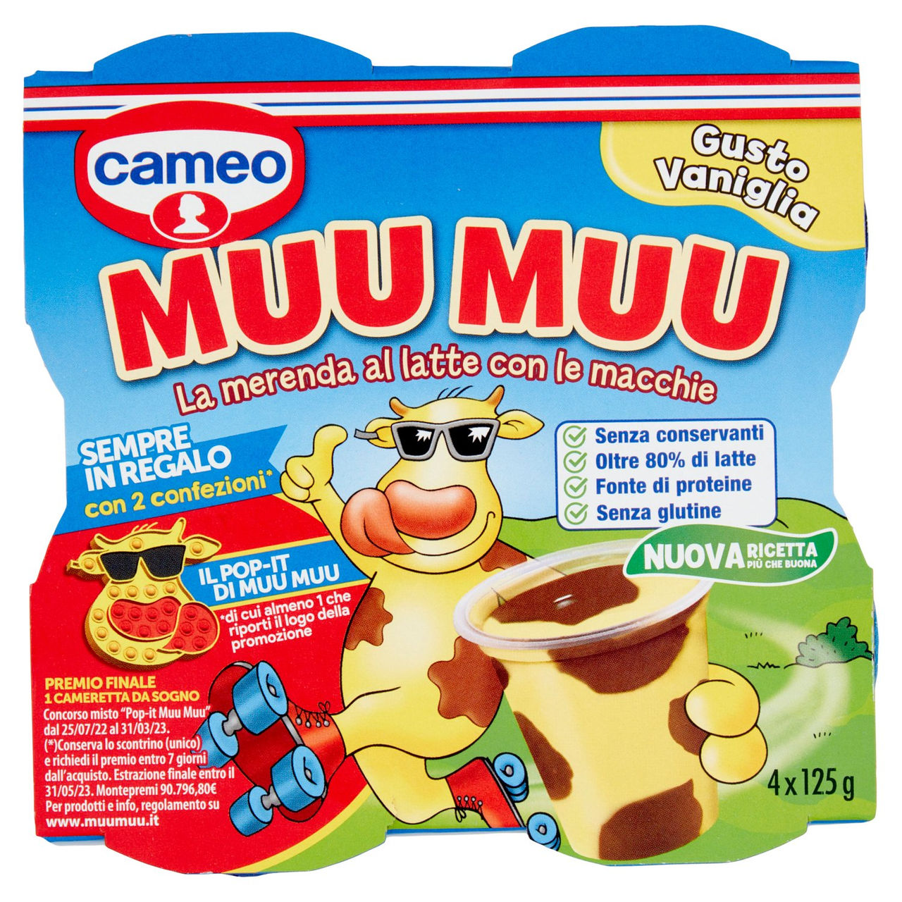 cameo Muu Muu Gusto Vaniglia 4 x 125 g