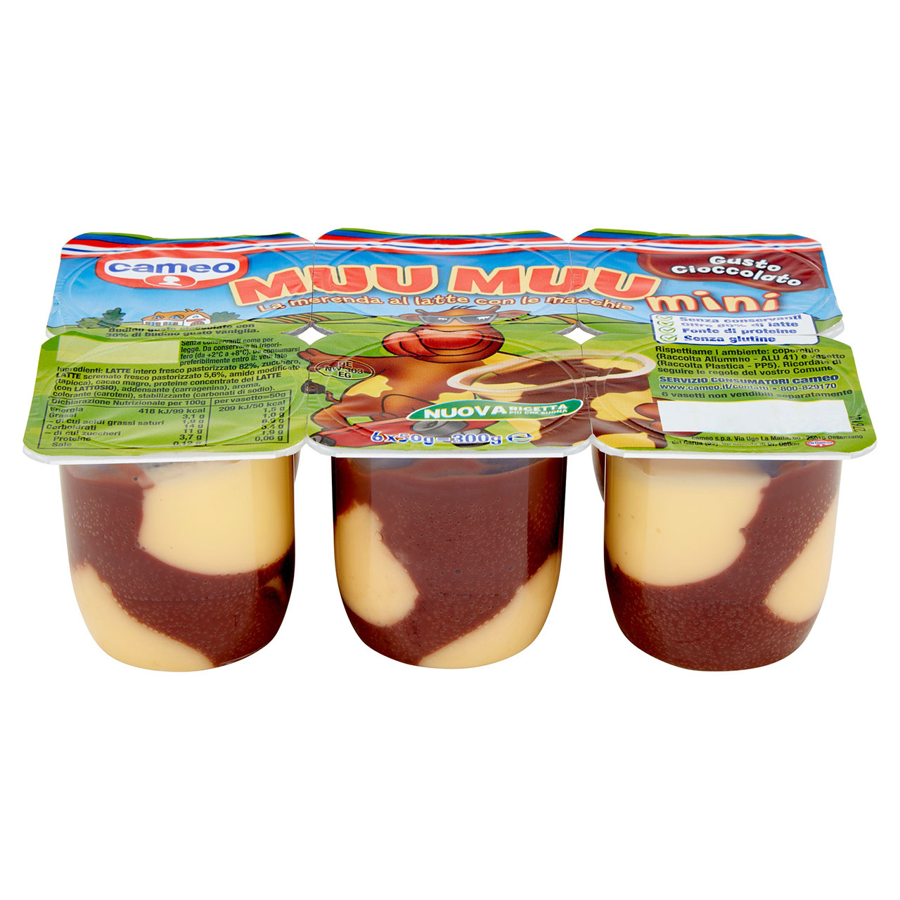 Cameo Muu Muu mini Gusto Cioccolato 6 x 50 g