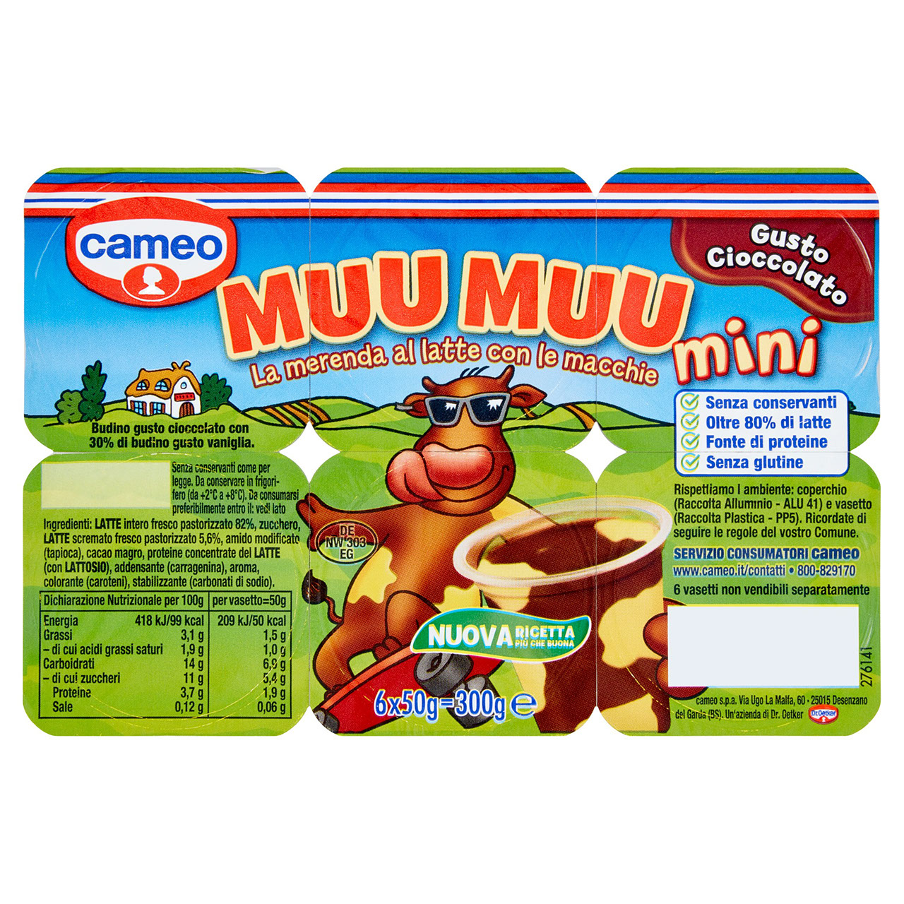 Cameo Muu Muu mini Gusto Cioccolato 6 x 50 g