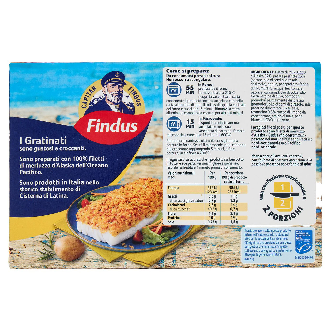 Capitan Findus Merluzzo con Patate e Rosmarino