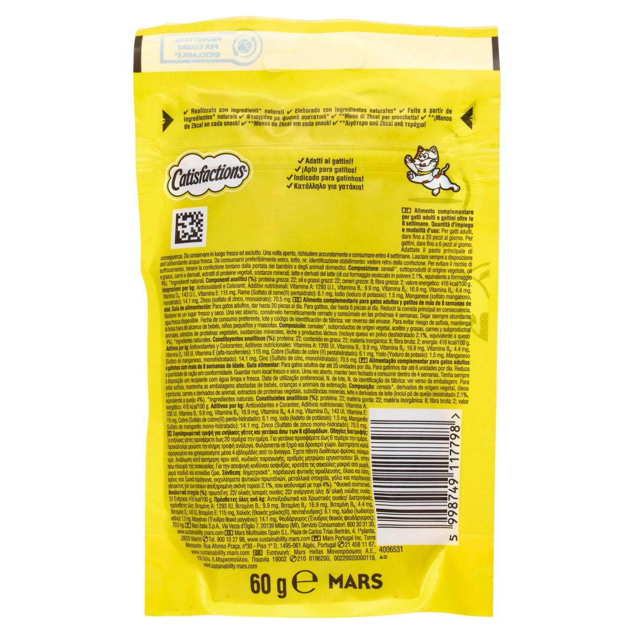 Catisfactions con Stuzzicante Formaggio