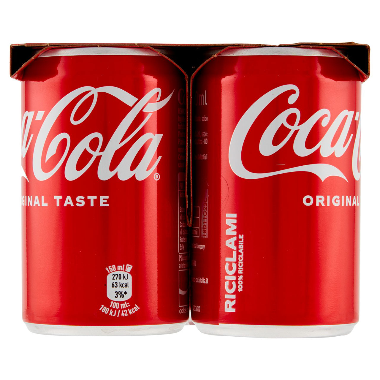 COCA-COLA Original Taste 150 ml x 6 (Lattina)