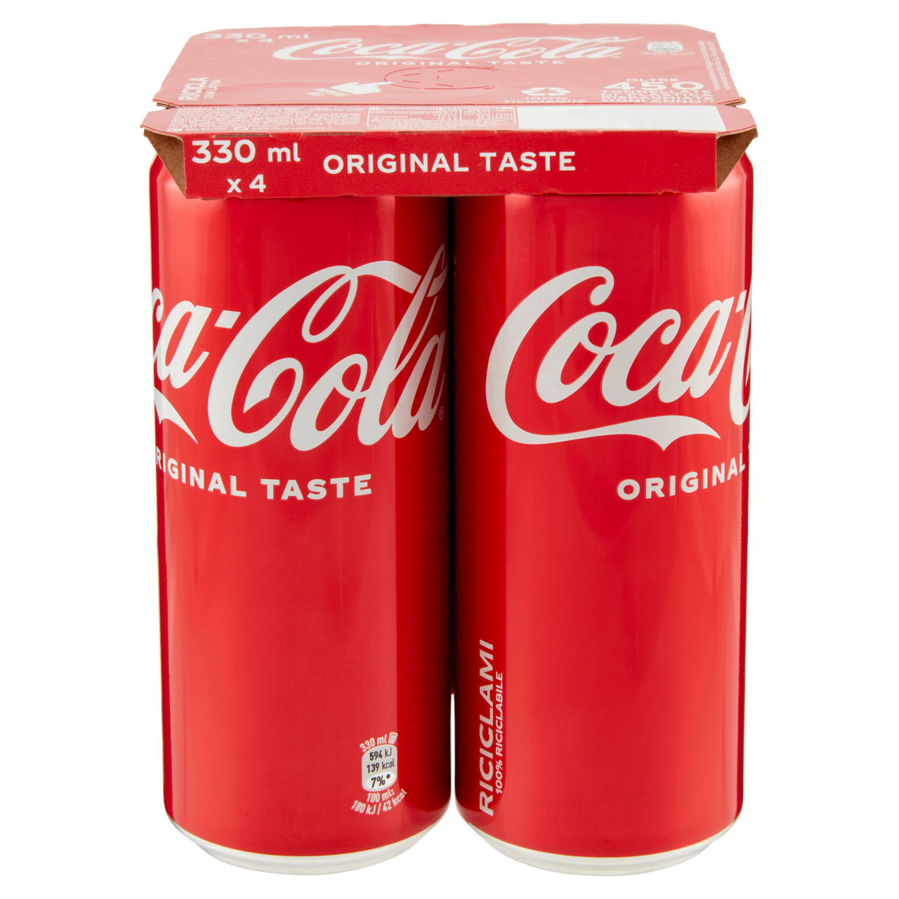 COCA-COLA Original Taste Lattina 4 x 330 ml