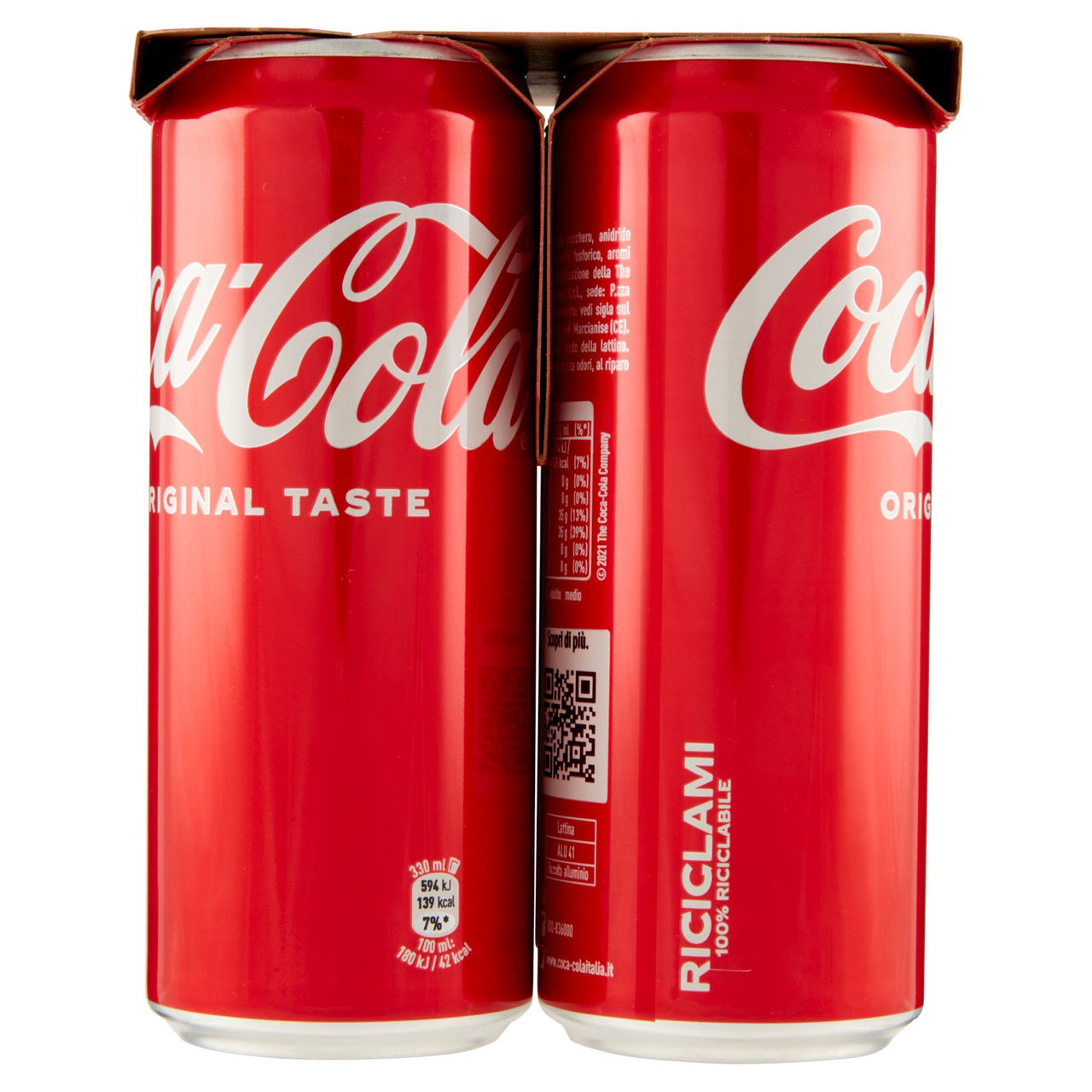 COCA-COLA Original Taste Lattina 4 x 330 ml