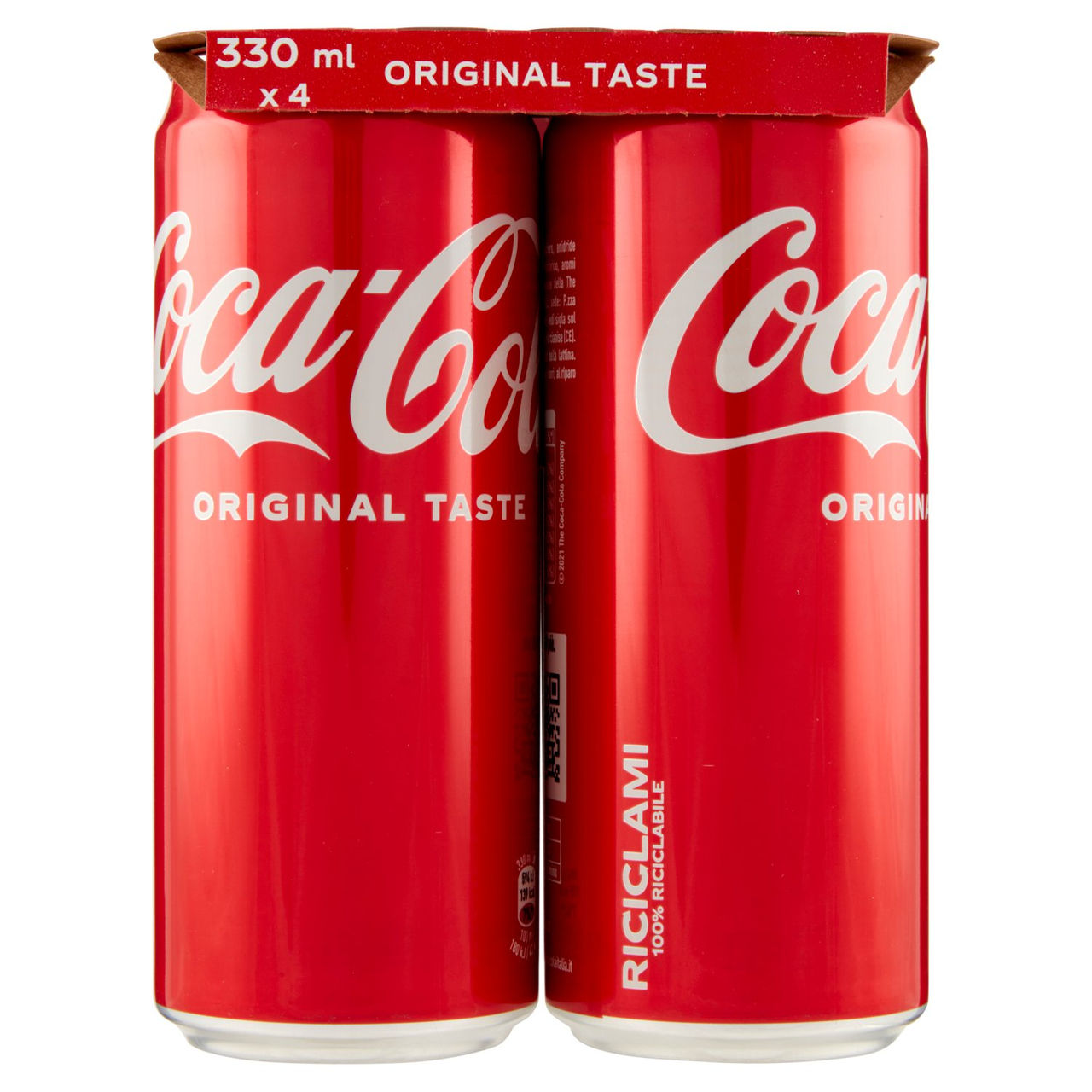 COCA-COLA Original Taste Lattina 4 x 330 ml