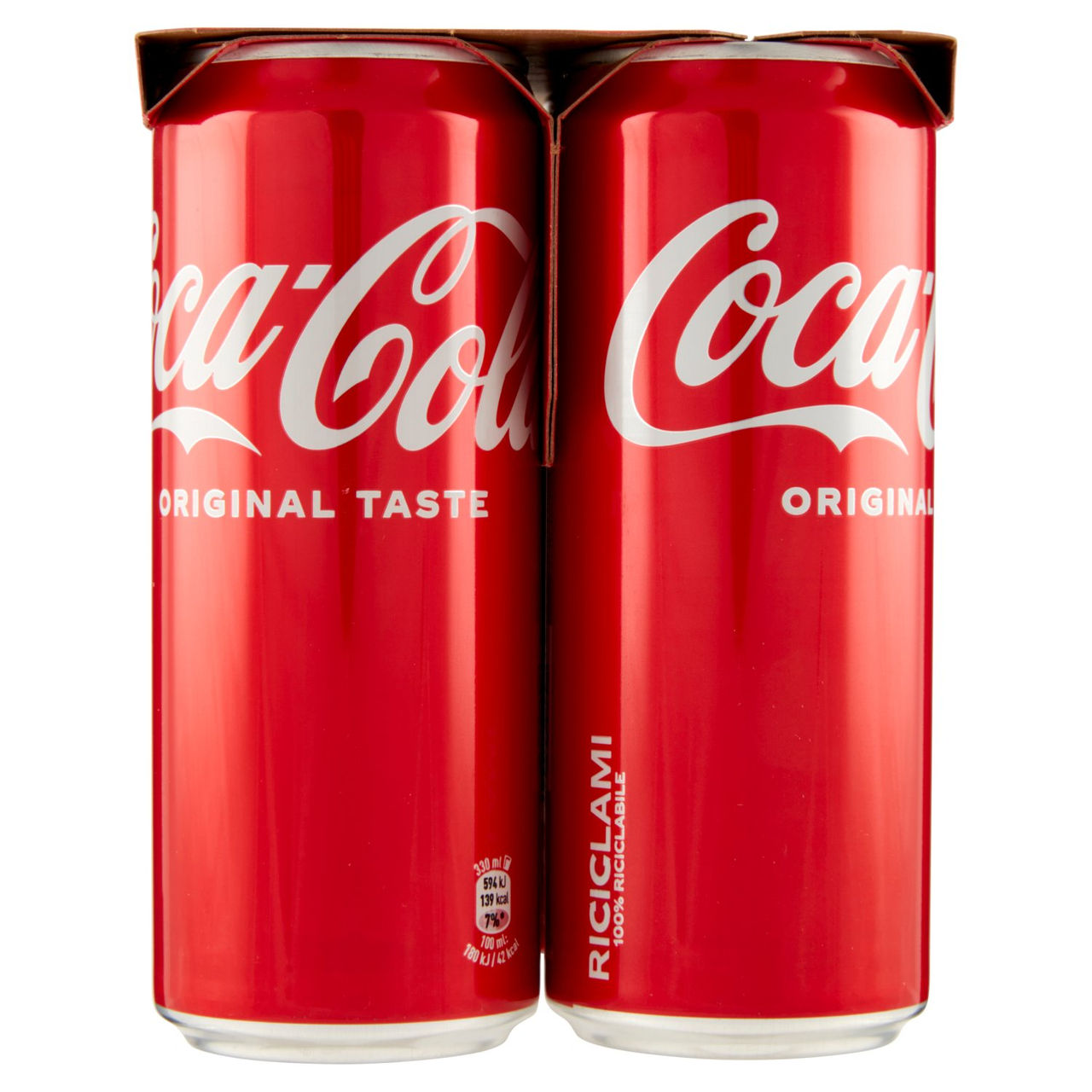 COCA-COLA Original Taste Lattina 4 x 330 ml