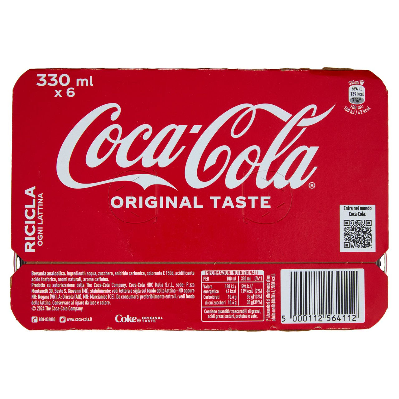 Coca-Cola Regular 6 x 33 cl