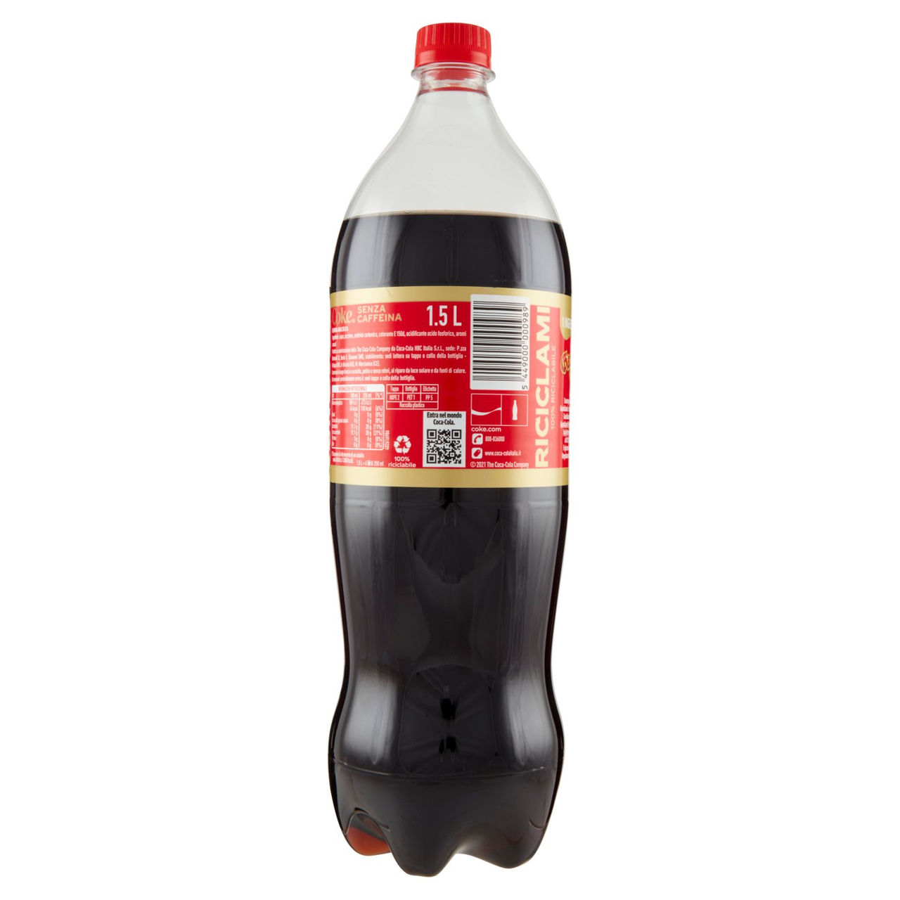 Coca-Cola Senza Caffeina Bottiglia da 1500 ml