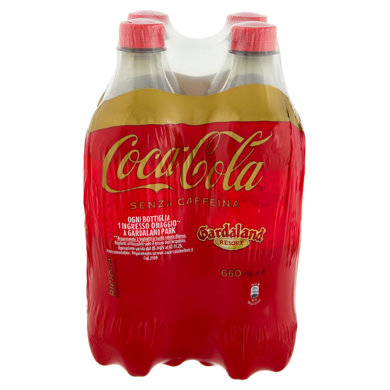 Coca-Cola Senza Caffeina PET 4 x 66 cl