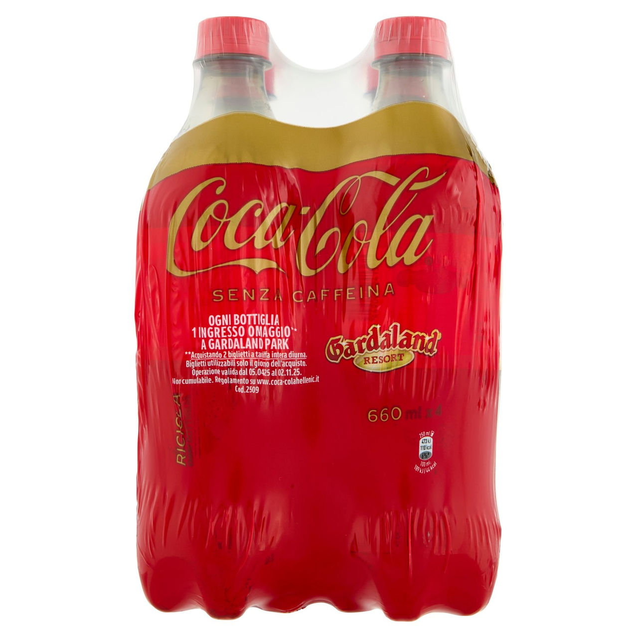 Coca-Cola Senza Caffeina PET 4 x 66 cl